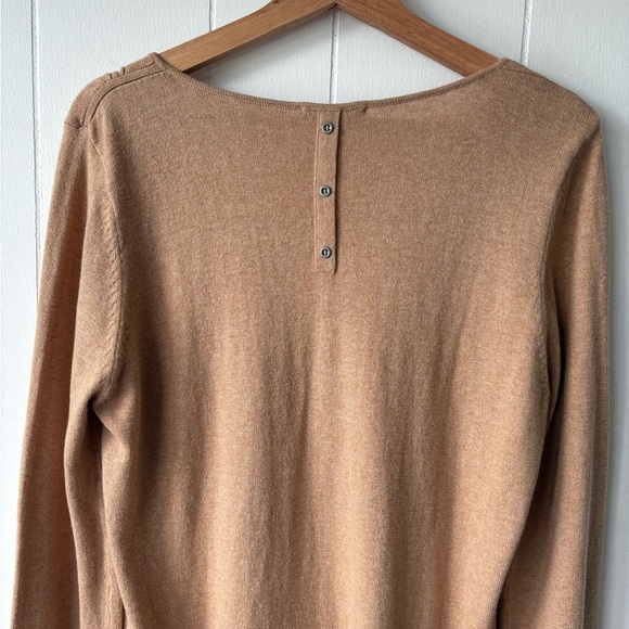 Alfred Sung Camel Cashmere Blend Sweater | Size XL - Picture 6 of 7